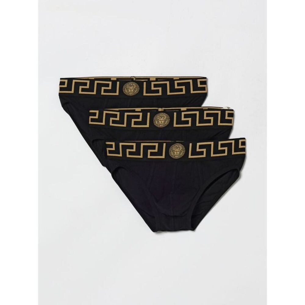 Versace Men Set Of 3 Stretch Cotton Briefs Versace
